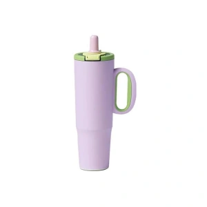 VAGONLİFE ÇELİK PİPETLİ/ PİPETSİZ ÇİFT KULLANIM KULPLU CUP/TERMOS VGN1114 1200ML  - MOR
