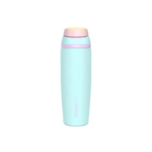 VAGONLİFE ÇELİK TEK KAPAK PİPETLİ/ PİPETSİZ KULLANIM KULPLU MATARA/TERMOS VGN1107 800ML  - TURKUAZ