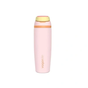 VAGONLİFE ÇELİK TEK KAPAK PİPETLİ/ PİPETSİZ KULLANIM KULPLU MATARA/TERMOS VGN1107 800ML  - PEMBE