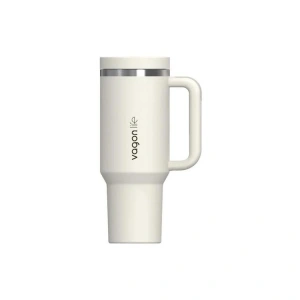 VAGONLİFE KULPLU ÇELİKLİ PİPETLİ/PİPETSİZ RAHAT İÇİM PASLANMAZ ÇELİK TERMOS CUP VGN1103 1200 ML KIRIK BEYAZ