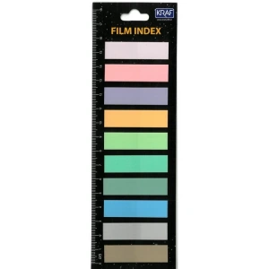 KRAF 51246 İNDEX FİLM (PP) 13x44mm.10 RENKx20YP. YAPIŞKANLI AYRAÇ