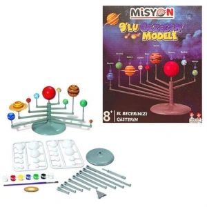 MİSYON MSY-08 GEZEGEN PLASTİK BOYAMALI MODEL YAPIM SETİ 9LU KUTULU 8+