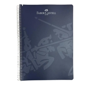 FABER CASTELL KLASİK PP KAPAK SPİRALLİ A4 100YP. KARELİ DEFTER  5075 000500 - TEKLİ