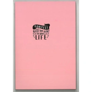 DRN GIFT ST-0205 14x20 BOYALI KENAR KARTON KAPAK 64 YP. ÇİZGİLİ DEFTER  -  TEKLİ