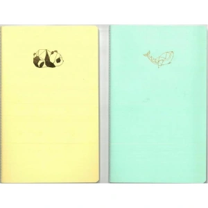 DRN GIFT ST-0623Ç 13x20 IVORY PASTEL KARTON KAPAK 40 YP. ÇİZGİLİ DEFTER  -  TEKLİ