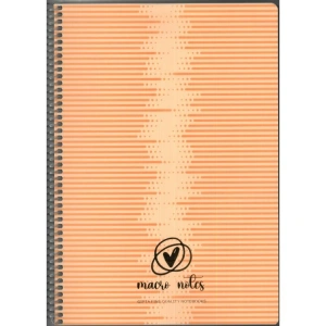 GIPTA MACRO NOTES SPİRALLİ PP. KAPAK A4 80YP. KARELİ DEFTER 7993 - TEKLİ