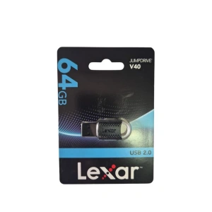 LEXAR JUMPDRIVE 64 GB USB 2.0 FLASH BELLEK SİYAH V40