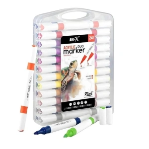 RİCH 18054 ART-X ÇİFT TARAFLI DUO AKRİLİK MARKER 24LÜ KUTU