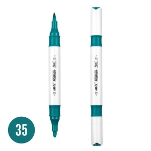 RİCH 17886-35 ART-X ÇİFT TARAFLI DUO AKRİLİK MARKER TURKUAZ YEŞİLİ