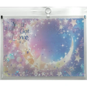 MİKRO DD-14 YOU HAVE GOT THE LOVE DESENLİ FERMUARLI DOSYA - TEKLİ