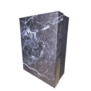 GIPTA MIDNIGHT MARBLE DİKDÖRTGEN HEDİYE KUTUSU BX3367 A NO:4 190x260x110mm - TEKLİ