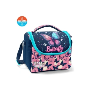 CORAL HIGH 37149 KIDS KELEBEK DESENLİ THERMO BESLENME ÇANTASI