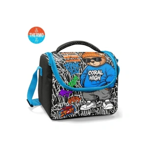 CORAL HIGH 37150 KIDS GRAFİTİ AYICIK DESENLİ THERMO BESLENME ÇANTASI