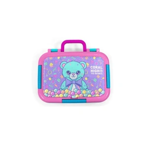 CORAL HIGH 39105 KIDS MİLKA ŞEKER AYICIK DESENLİ 2 BÖLMELİ PASLANMAZ ÇELİK YEMEK KABI