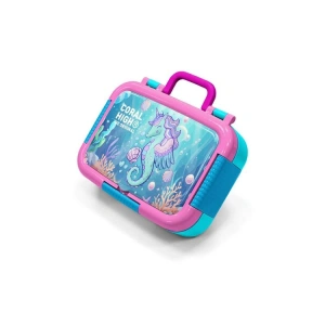 CORAL HIGH 39156 KIDS UNICORN DENİZATI DESENLİ 2 BÖLMELİ PASLANMAZ ÇELİK YEMEK KABI