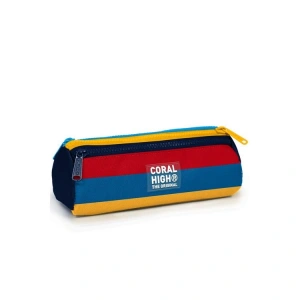 CORAL HIGH 31012 RENKLİ DESENLİ ÜÇ BÖLMELİ KALEM ÇANTASI