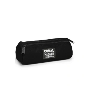 CORAL HIGH 31040 SİYAH ÜÇ BÖLMELİ KALEM ÇANTASI