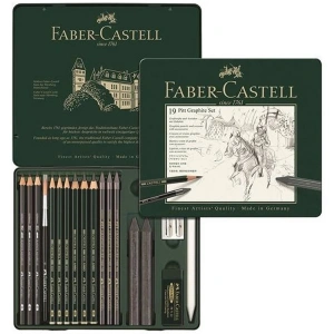 FABER CASTELL METAL KUTU PITT GRAFİT KALEM SETİ 19 PARÇA - 112973