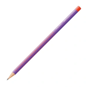 FABER CASTELL GRIP 2001 FLOW EDITION ÜÇGEN KURŞUN KALEM MOR-TURUNCU 5244117008 - TEKLİ