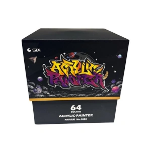 STA 100064 AKRİLİK MARKER KALEM SETİ 2mm UÇ  64LÜ (RENK) KUTULU