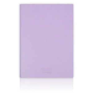 VICTORIAS JOURNALS 1008 SOFTTONS ESNEK KAPAK 14.8x21cm A5 80gr. 128 YP.KREM ÇİZGİLİ DEFTER PASTEL LİLA