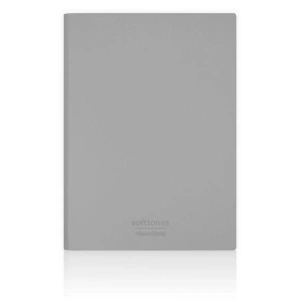 VICTORIAS JOURNALS 1009 SOFTTONS ESNEK KAPAK 14.8x21cm A5 80gr. 128 YP.KREM ÇİZGİLİ DEFTER PASTEL GRİ