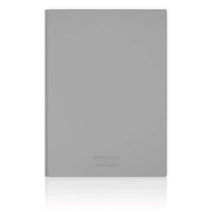 VICTORIAS JOURNALS 1015 SOFTTONS ESNEK KAPAK 14.8x21cm A5 80gr. 128 YP.KREM NOKTALI DEFTER PASTEL GRİ