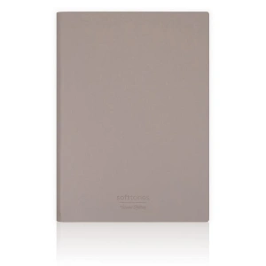 VICTORIAS JOURNALS 1012 SOFTTONS ESNEK KAPAK 14.8x21cm A5 80gr. 128 YP.KREM ÇİZGİLİ DEFTER PASTEL KAHVERENGİ