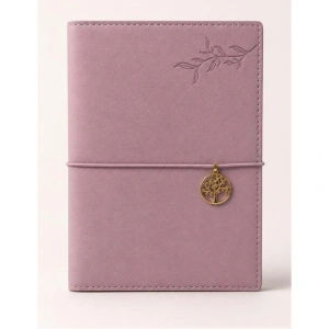 VICTORIAS JOURNALS CHARM HAYAT AĞACI 126-2747 VEGAN DERİ KAPAK 13X18 cm 100 gr. 96 YP. KREM ÇİZGİLİ DEFTER PASTEL LİLA