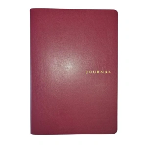 VICTORIAS JOURNALS SMYTH ART 126-2802 ESNEK KAPAK A5 100gr. 96YP. ÇİZGİSİZ (DÜZ) KENAR DESENLİ DEFTER BORDO