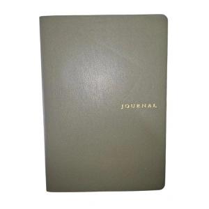 VICTORIAS JOURNALS SMYTH ART 126-2800 ESNEK KAPAK A5 100gr. 96YP. ÇİZGİSİZ (DÜZ) KENAR DESENLİ DEFTER HAKİ YEŞİL