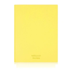 VICTORIAS JOURNALS 1029 SOFTTONS ESNEK KAPAK  B5 17x25cm 80gr. 128 YP. KREM KARELİ DEFTER PASTEL SARI
