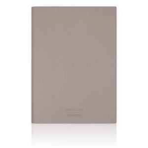 VICTORIAS JOURNALS 1030 SOFTTONS ESNEK KAPAK  B5 17x25cm 80gr. 128 YP. KREM KARELİ DEFTER PASTEL KAHVERENGİ