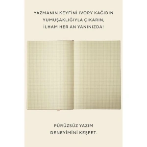 VICTORIAS JOURNALS 1026 SOFTTONS ESNEK KAPAK  B5 17x25cm 80gr. 128 YP. KREM KARELİ DEFTER PASTEL LİLA