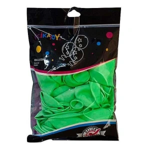SPOT BALON 2006680-9  BASKISIZ BALON 100lü 12 İNÇ 30cm TEK PAKET YEŞİL RENK  8+