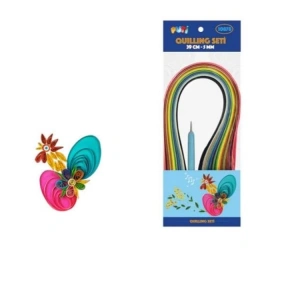 PUTİ 10878 12 RENK 120 ADET QUILLING KAĞIDI 39CM. 5 MM
