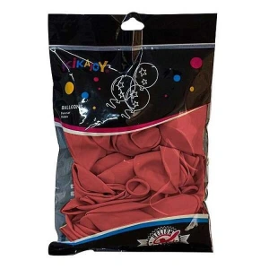 SPOT BALON 2006680-4  BASKISIZ BALON 100lü 12 İNÇ 30cm TEK PAKET KIRMIZI RENK  8+