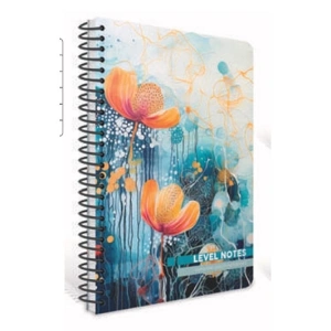 GIPTA LEVEL NOTES SPİRALLİ PRESSBOARD (KARTON) KAPAK 20x28 80YP.ÇİZGİLİ DEFTER - 7720