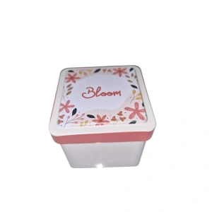 DAKS 2006 HEDİYELİK TENEKE KUTU KÜÇÜK - BLOOM 1 PINK 5.8x5.8x5.5cm