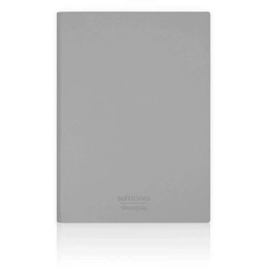 VICTORIAS JOURNALS 1005 SOFTTONS ESNEK KAPAK A6 80gr. 96YP.KREM ÇİZGİLİ DEFTER PASTEL GRİ