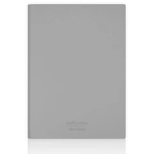 VICTORIAS JOURNALS 1021 SOFTTONS ESNEK KAPAK  B5 17x25cm 80gr. 128 YP. KREM ÇİZGİLİ DEFTER PASTEL GRİ