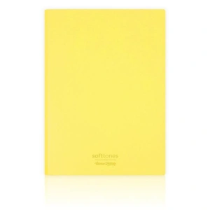 VICTORIAS JOURNALS 1011 SOFTTONS ESNEK KAPAK 14.8x21cm A5 80gr. 128 YP.KREM ÇİZGİLİ DEFTER PASTEL SARI
