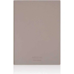 VICTORIAS JOURNALS 1024 SOFTTONS ESNEK KAPAK  B5 17x25cm 80gr. 128 YP. KREM ÇİZGİLİ DEFTER PASTEL KAHVERENGİ