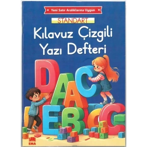 EMA STANDART KILAVUZ ÇİZGİLİ GÜZEL YAZI DEFTERİ A4 24 YP.