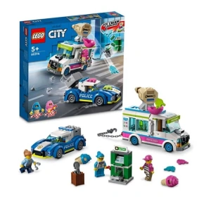 LEGO 60314 CİTY DONDURMA KAMYONU POLİS TAKİBİ 317 PARÇA 5+
