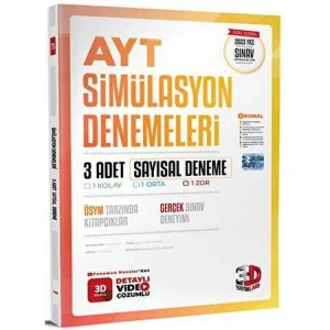 3D AYT SİMÜLASYON SAYISAL 3LÜ DENEMELERİ