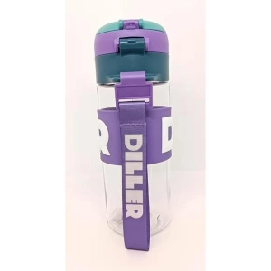 VAGONLİFE DILLER EL TUTMA ASKILI PİPETLİ MATARA D2417 600ML MOR