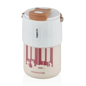 VAGONLİFE VGN2050 ÇELİK MATARA PİPETLİ 400 ML KAHVERENGİ