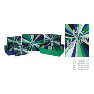 GIPTA GLINT DARK DİKDÖRTGEN HEDİYE KUTUSU BX1667 C 160x230x90 mm NO:3
