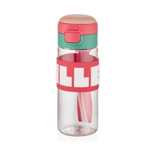 VAGONLİFE DILLER EL TUTMA ASKILI PİPETLİ MATARA D2417 600ML PEMBE